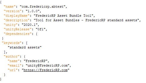 exemple de package.json