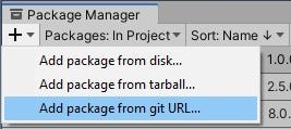Ajouter un package depuis une URL git